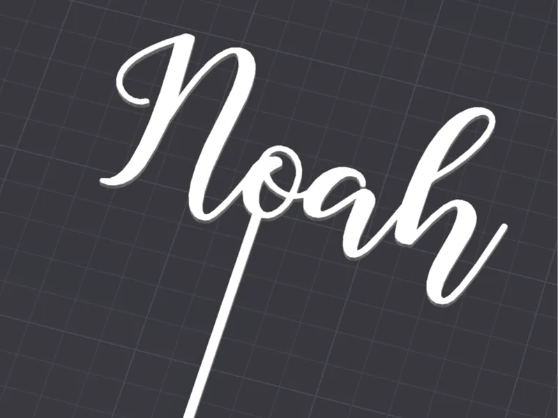 Noah - Birthday Cake Topper