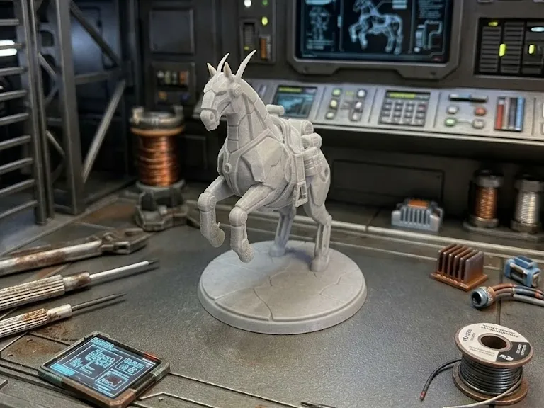 Cyberpunk Mecha Horse