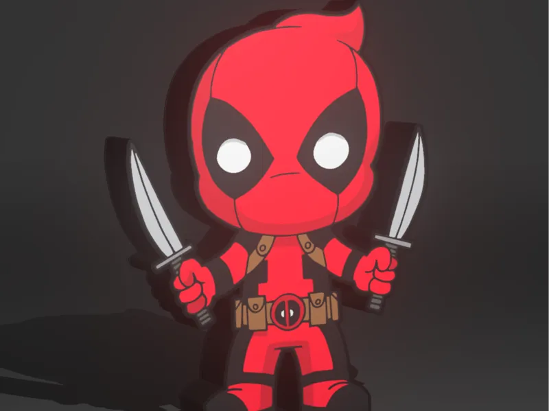 Deadpool Comic Lightbox