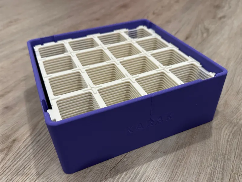 Storage box for plate 4 x 4 Ultimate Karak grid