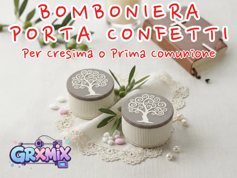 Bomboniera Porta Confetti Cresima / Comunione