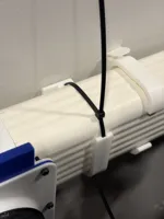 Updated Gutter/Wall clip with internal zip tie and screw