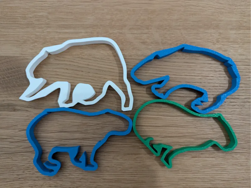 Capybara cookie cutters