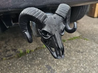 RAM skeleton head insert for trailer hitch