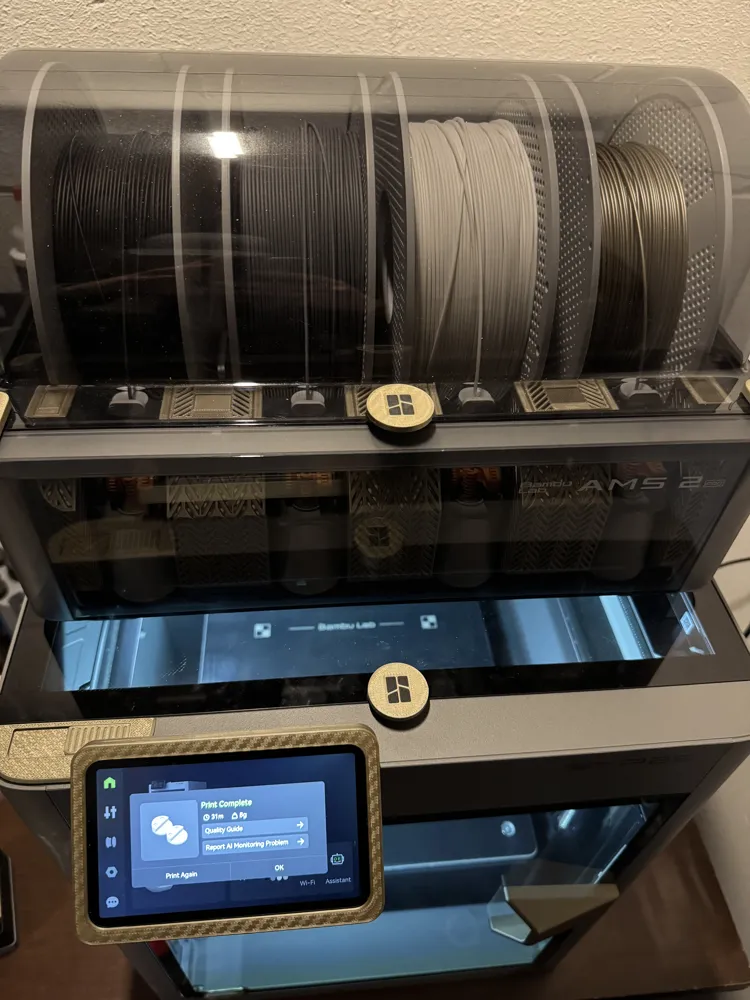 P2S/X2D Top Glass & AMS 2 Pro Handle - Free 3D Print Model - MakerWorld