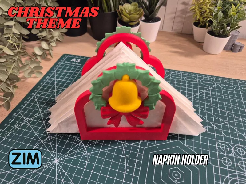 Napkin Holder - Christmas Themed