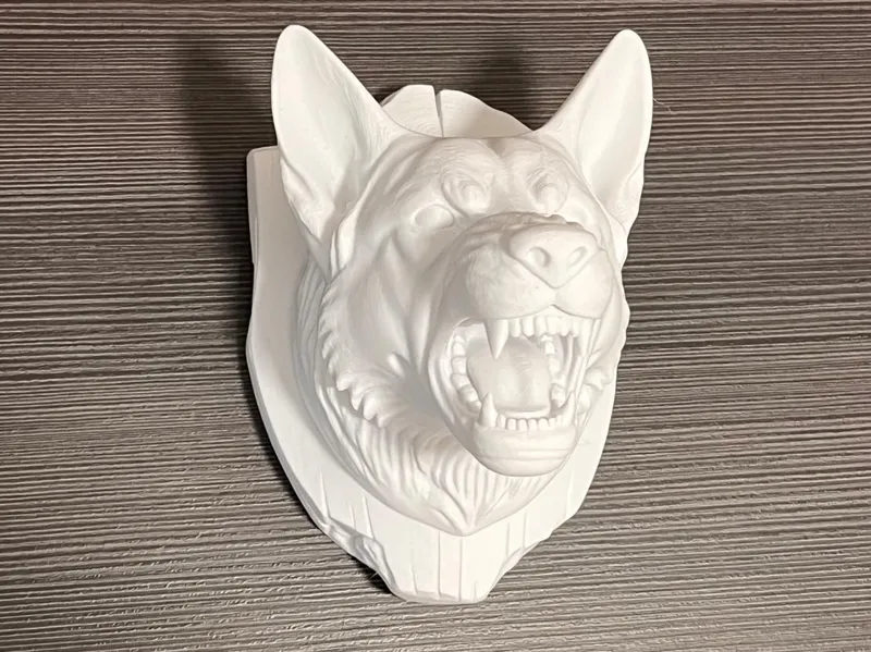 German Shepherd Dog Head Bust - Wall Mount