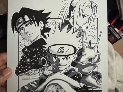 Naruto,Sasuke,Sakura hueforge