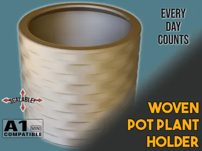 Woven Pot Plant Holder / Decorative Cache Pot