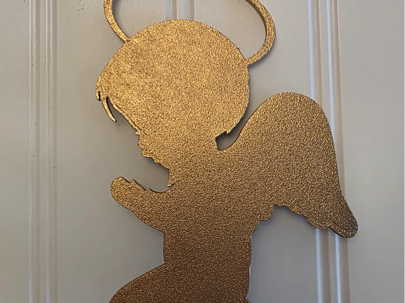 Cake topper Junge Engel beten