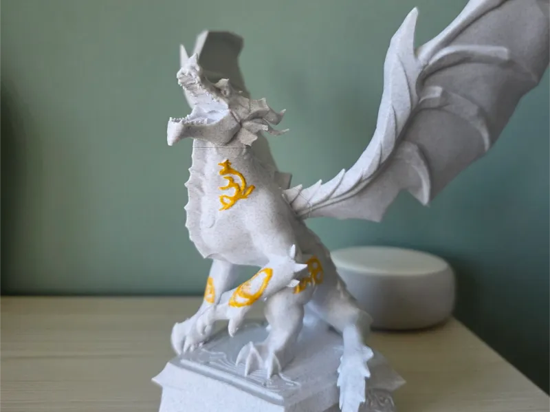 Valdrakken Drachen Statue World of Warcraft
