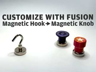 Convert Magnetic Hooks to Magnetic Knobs