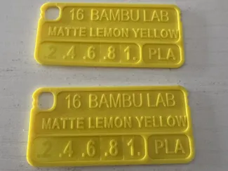 Muestras de FILAMENTO PLA MATTE BAMBU LAB