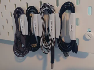 IKEA Skadis cable holder