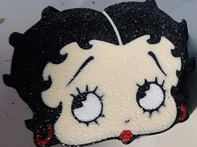 Betty Boop drawstring charm