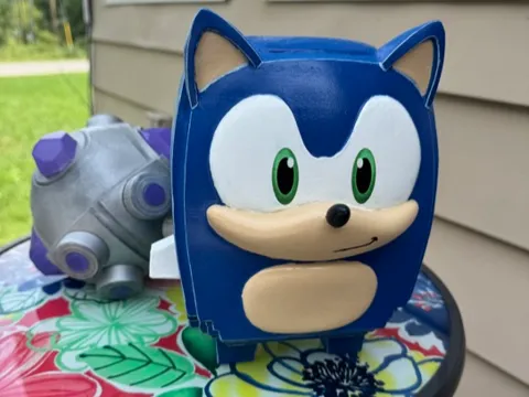 Modelo para impresión 3D: Sonic Sprite Fortnite Season 4 — referencia de MakerWorld