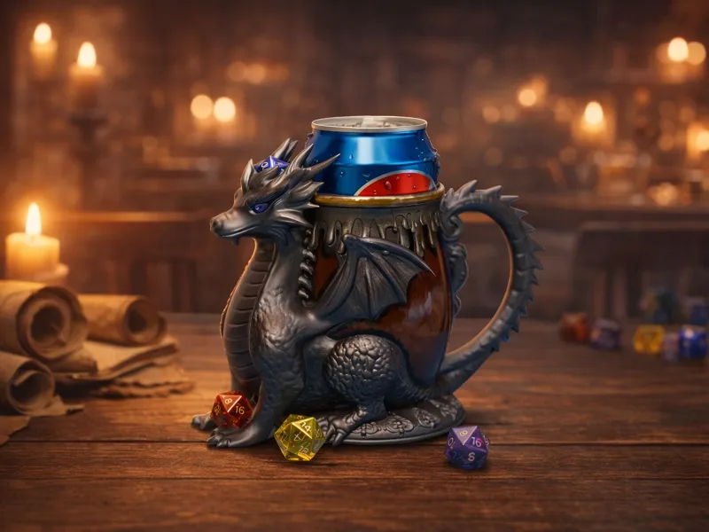 Dragon Can Cozy Dice Tower- GET 300 Models PATREON