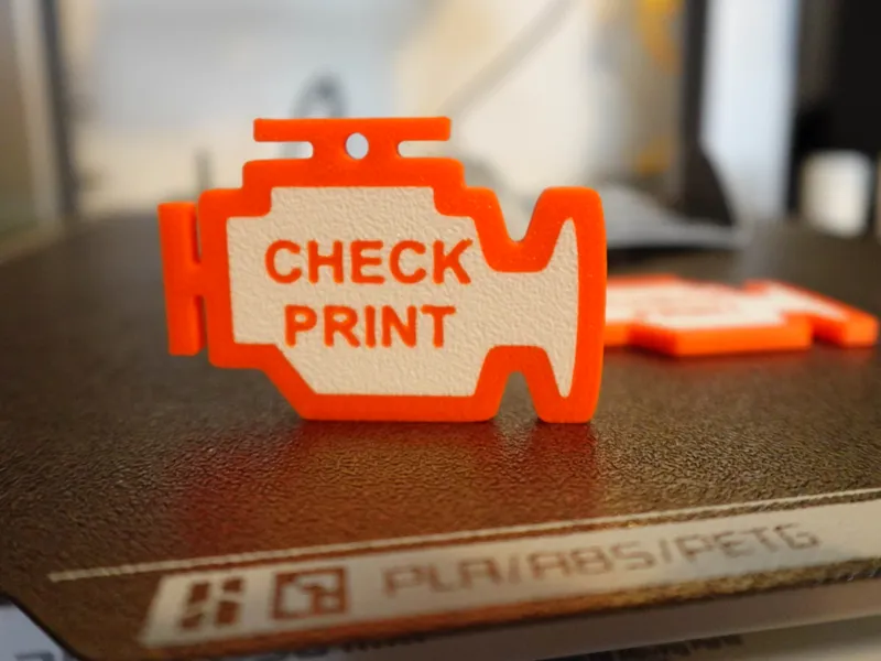 Check Print Keychain