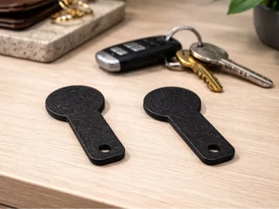 Shopping Cart Chip Keychain