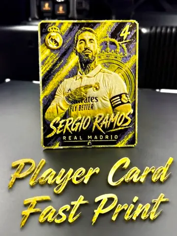 Modelo para impresión 3D: Sergio Ramos Legend Card — vista de referencia 2