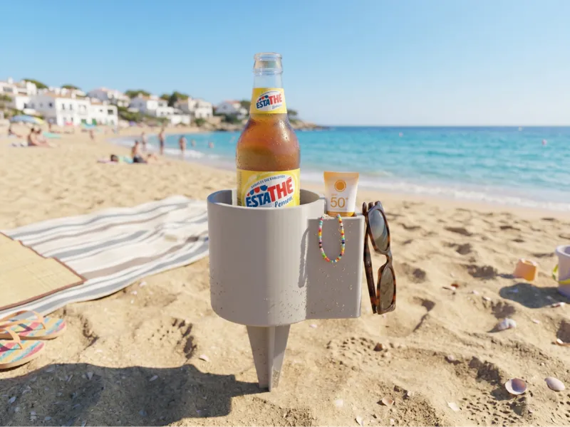 Porta bicchiere da spiaggia