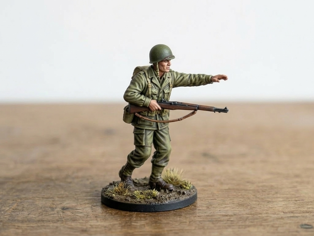 WW2 Soldier Tabletop Wargame - American Sergeant