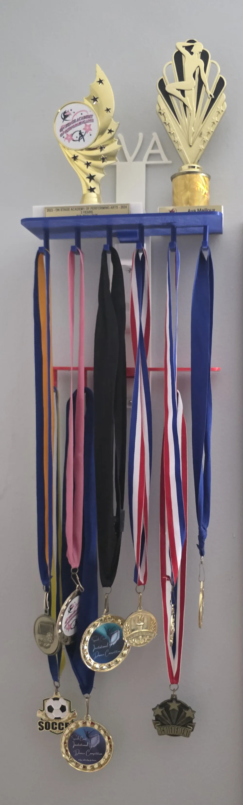 Modular Wall Rack Trophies & Award Medals - Free 3D Print Model ...