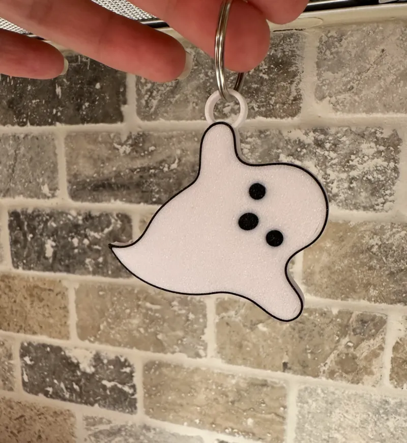 Cute Ghost Multi-Color Keychain