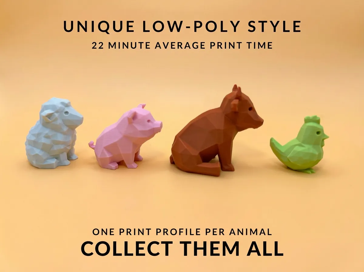 Cute Mini Farm Figurine & Keychain Pack view 2