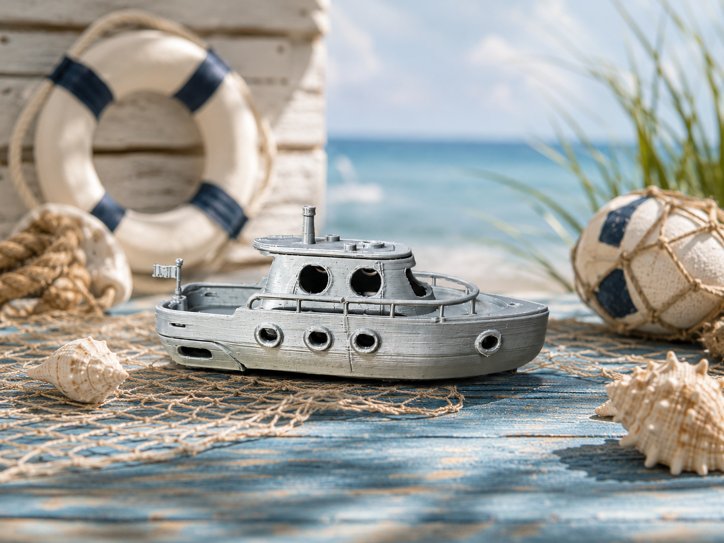 Classic Tugboat – Detailed 3D Printable Mini Boat