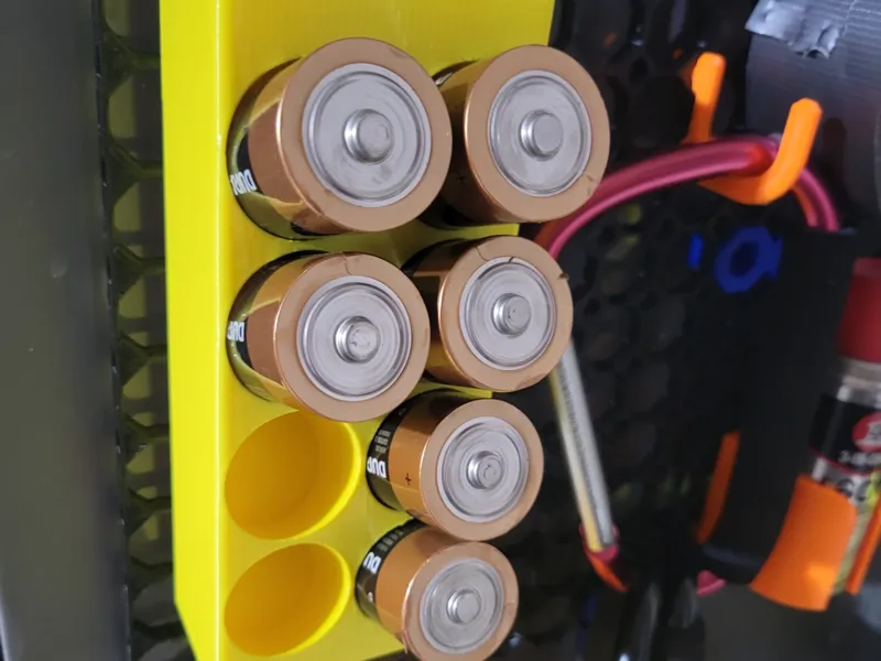 Mountable Battery Holder AAA,AA,C,D Customizable
