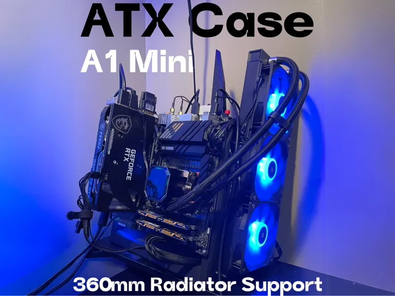 ATX Open PC Frame for A1 Mini + 240mm AIO