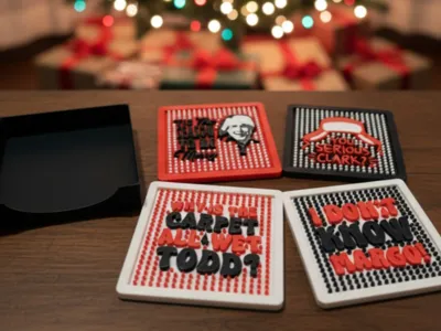 Christmas Vacation Quote Coasters