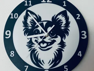 Chihuahua wall clock
