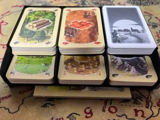 Catan Kartenbox mit Deckel - Rohstoff und Ereignis