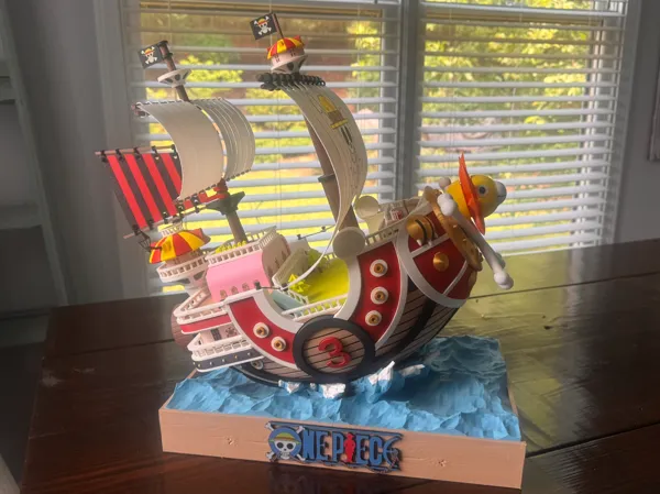 Panneaux en bois pour le modèle du Thousand Sunny