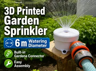 Garden Sprinkler – Gardena-Style Connector