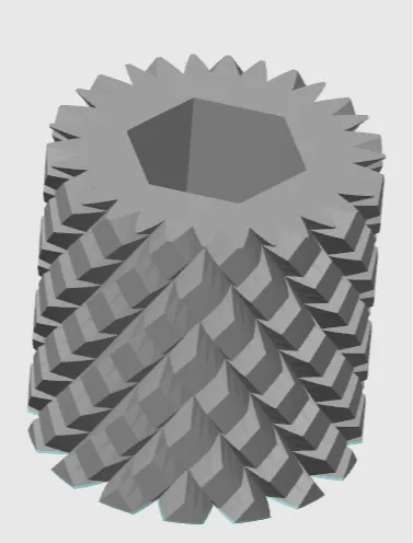 Knurled handle for M4 nut