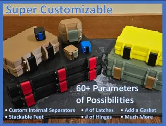 Super Customizable Rugged Box in OpenSCAD