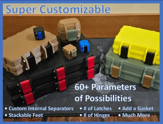 Super Customizable Rugged Box in OpenSCAD