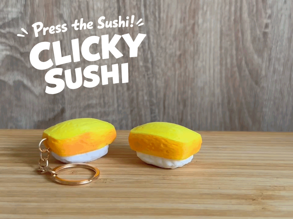 Clicky Sushi – Tamagoyaki Nigiri Fidget Toy