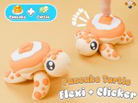 Pancake Turtle Flexi + Clicker Fidget Toy