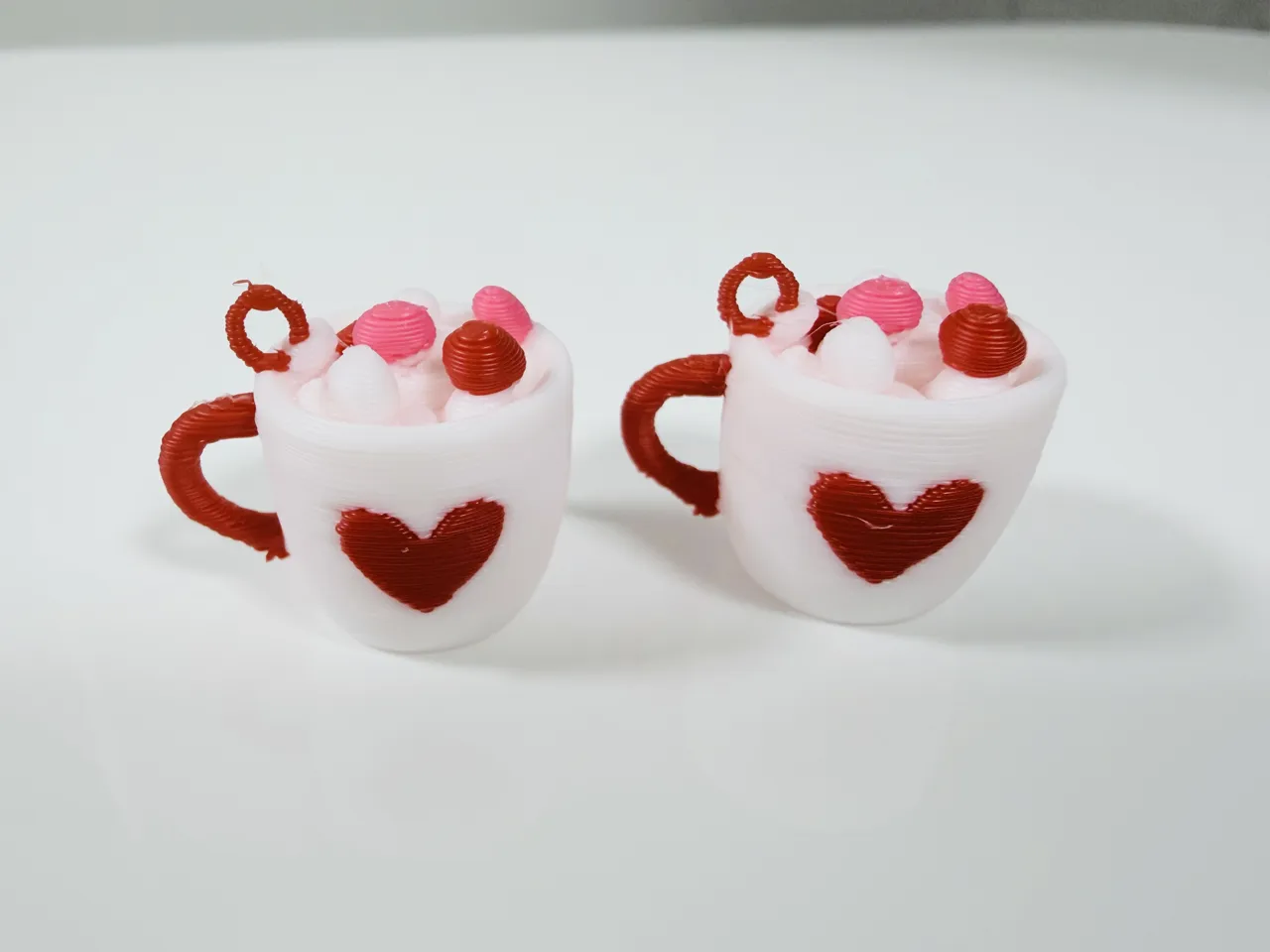 Kawaii Hot Cocoa Earrings-Heart Cocoa Mug-Pair Set view 3