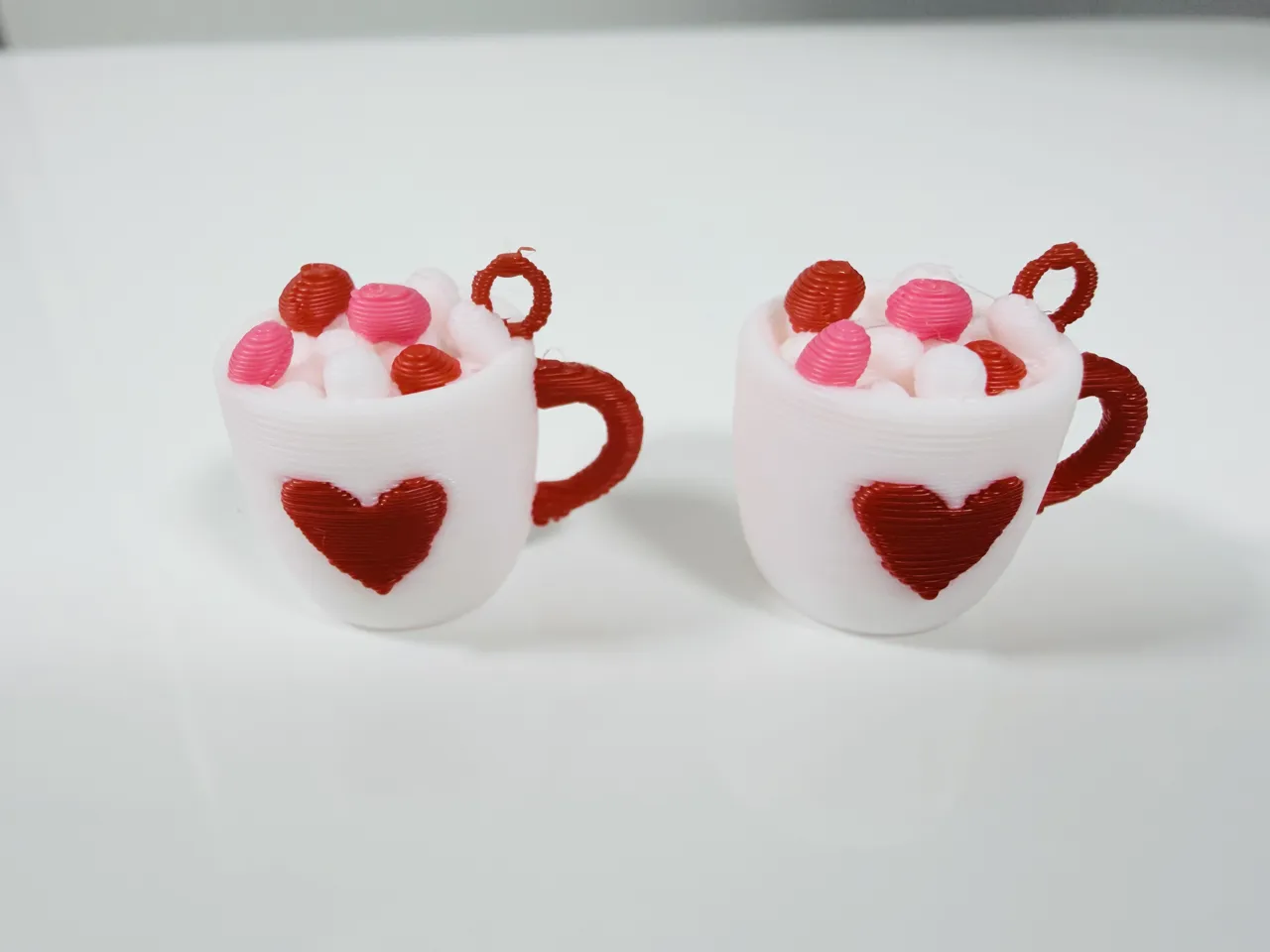 Kawaii Hot Cocoa Earrings-Heart Cocoa Mug-Pair Set view 2