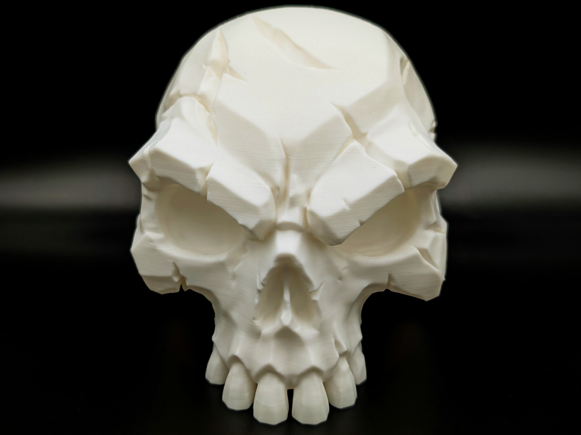 Battle-Scarred Skull - Dark Decor