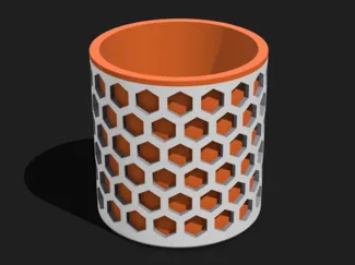 Hexagon Becher / Stiftehalter
