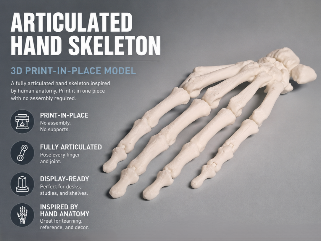 Articulated Anatomical Hand (from CT scan)