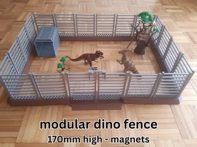 modular Dino Fence / 170mm / magnets