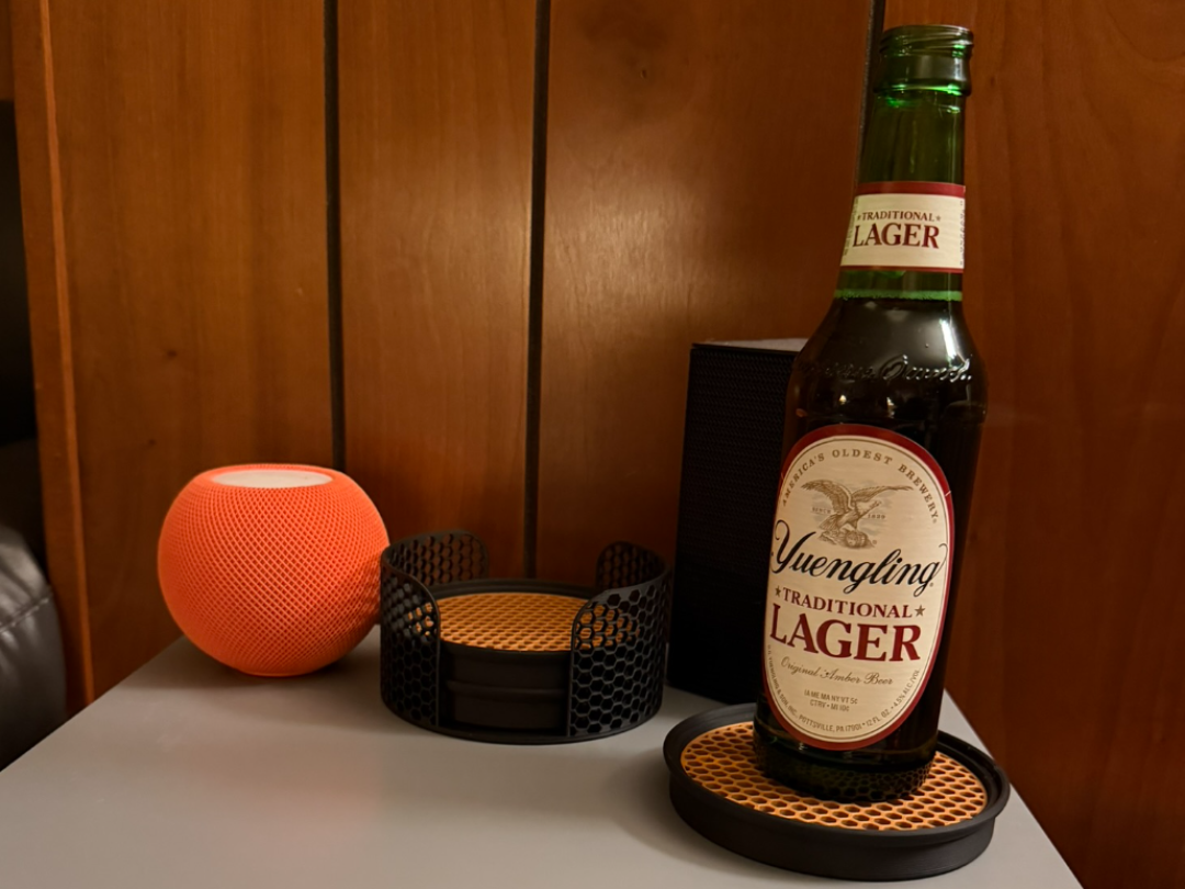 Magnetic, Stackable Honeycomb Coasters