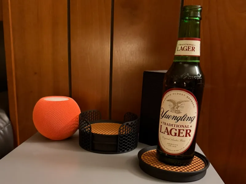 Magnetic, Stackable Honeycomb Coasters